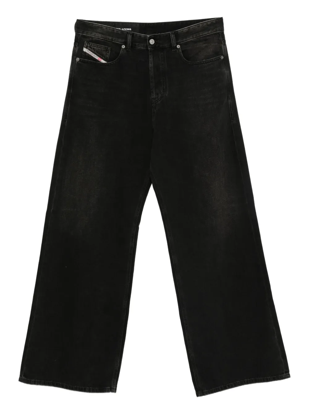 

Джинсы с широкими штанинами DIESEL, черный