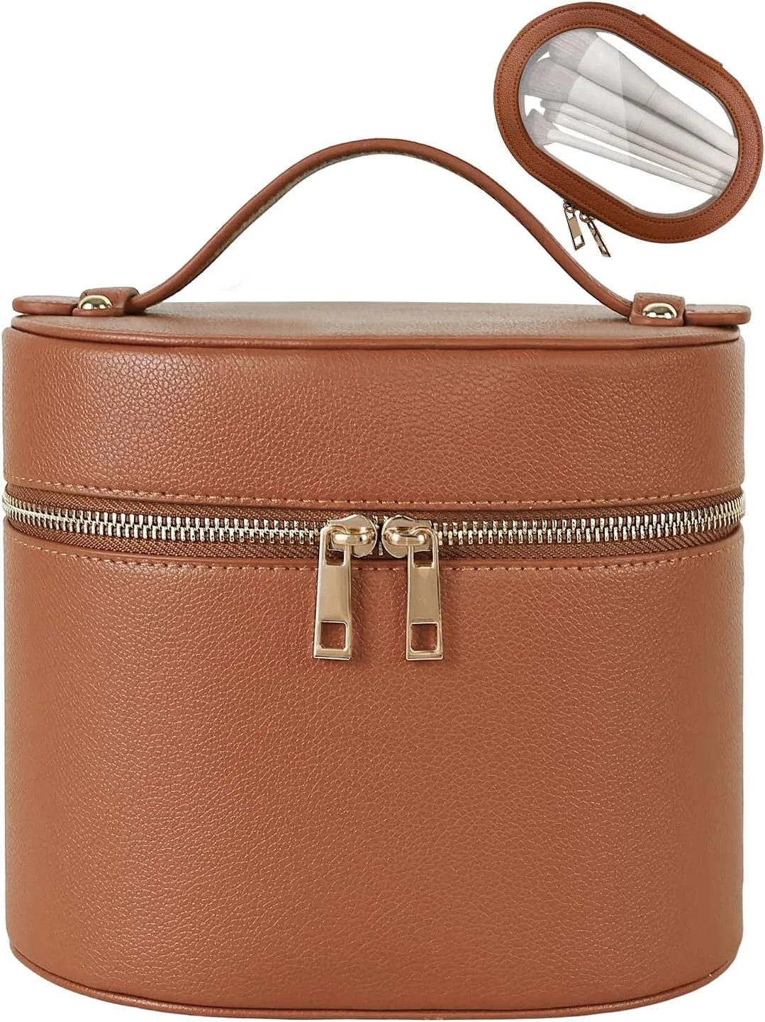 Дорожная косметичка с жестким корпусом от Prite Prite, Brown