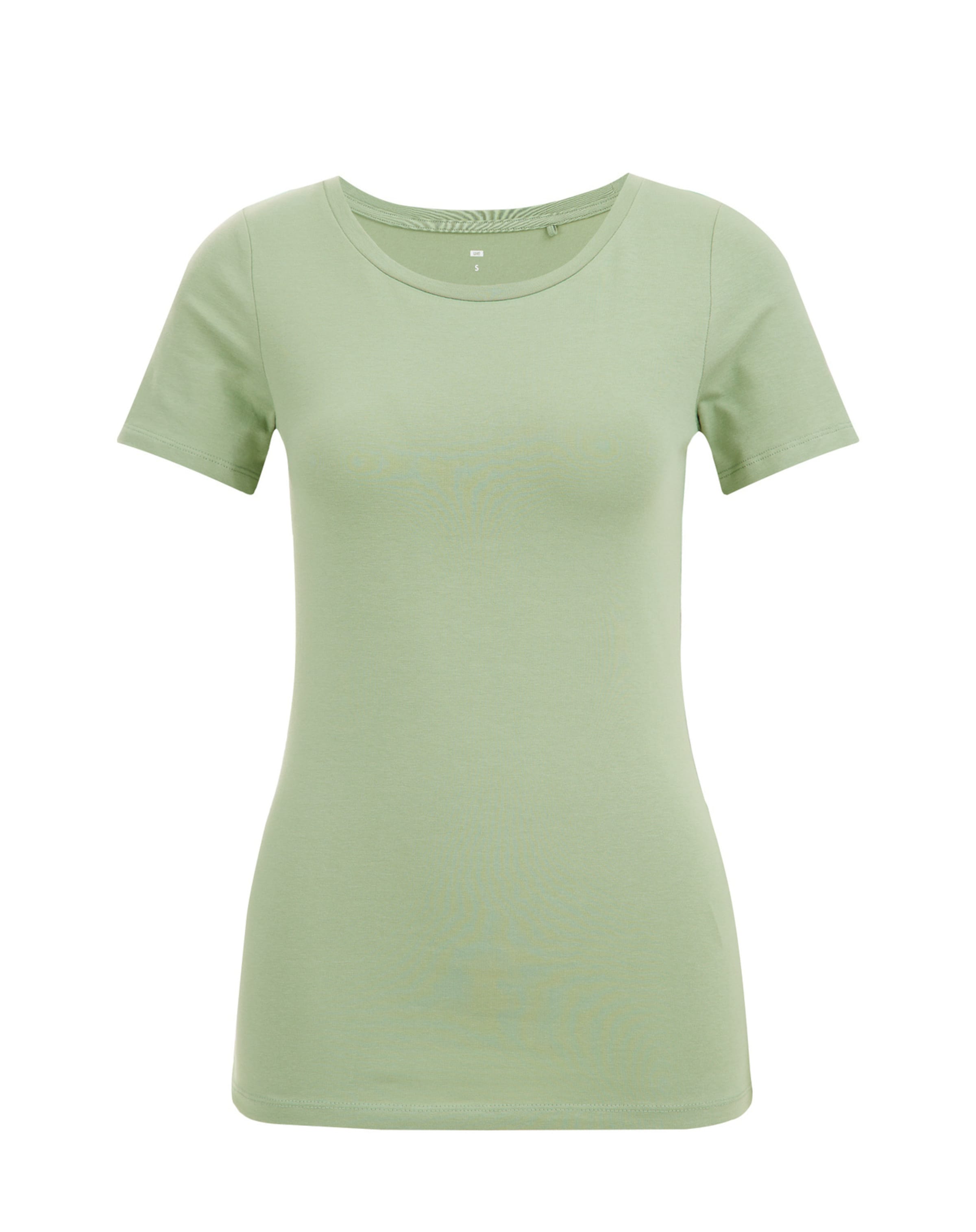 

WE Fashion Футболка в пастельно-зеленом цвете, Зеленый, WE Fashion Футболка в пастельно-зеленом цвете