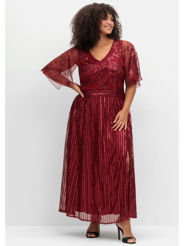 

Платье sheego, темно-красный