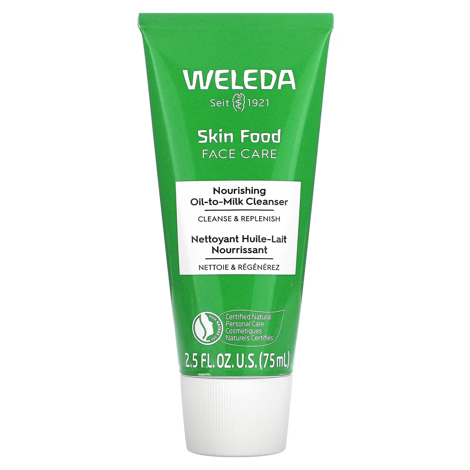 

Weleda Skin Food Face Care Питательное очищающее средство на основе масла и молока, 2,5 жидких унции (75 мл)