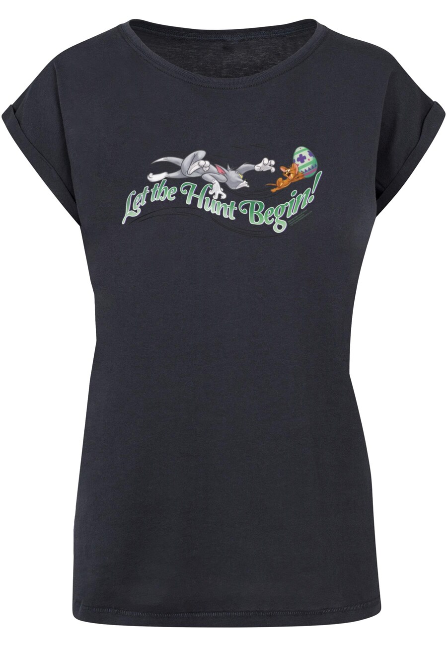 

Футболка ABSOLUTE CULT Shirt Tom and Jerry - Let The Hunt Begin, темно-синий
