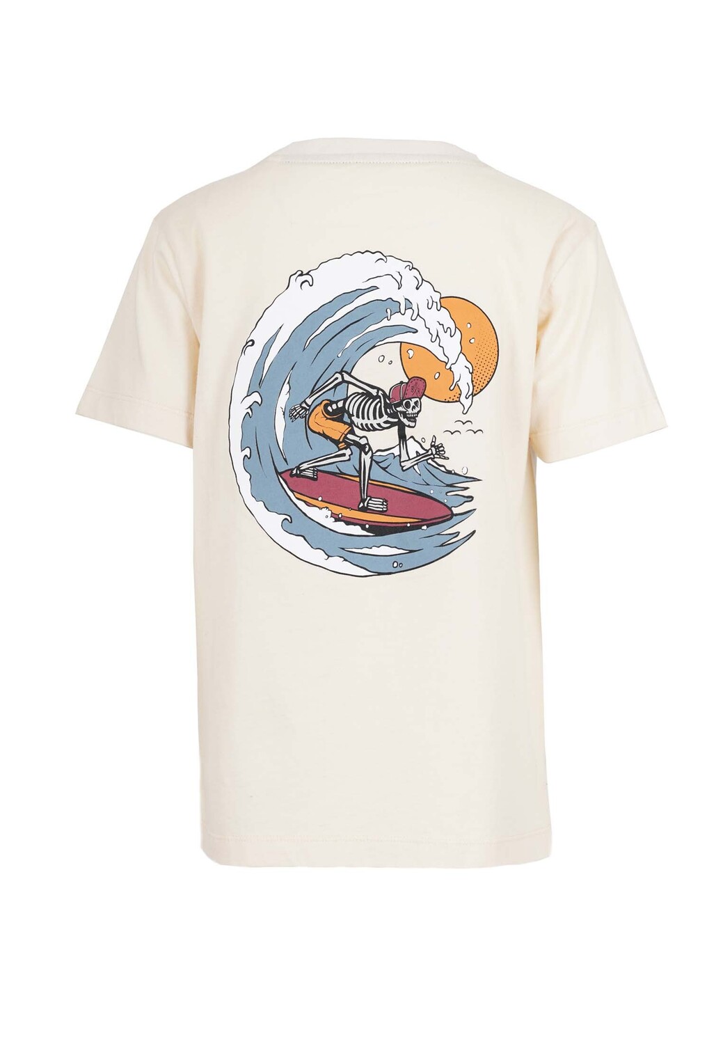 Футболка Band of Rascals s Skeleton Surfer Pocket, кремовый — фото 4