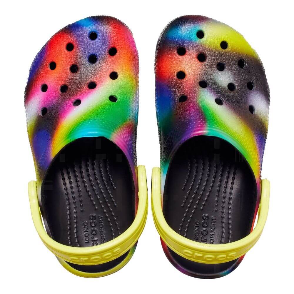 Кроксы для малышей Классические соляризованные сабо Crocs, мультиколор — фото 2