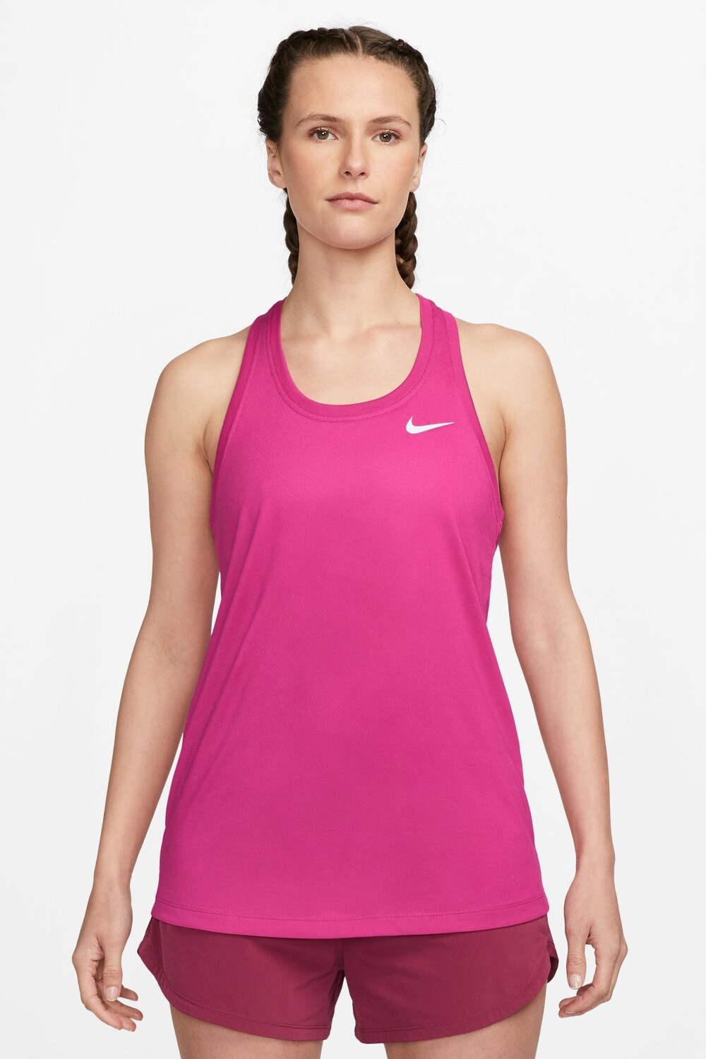

Футболка без рукавов Dri-Fit со спиной-борцовкой Nike, розовый