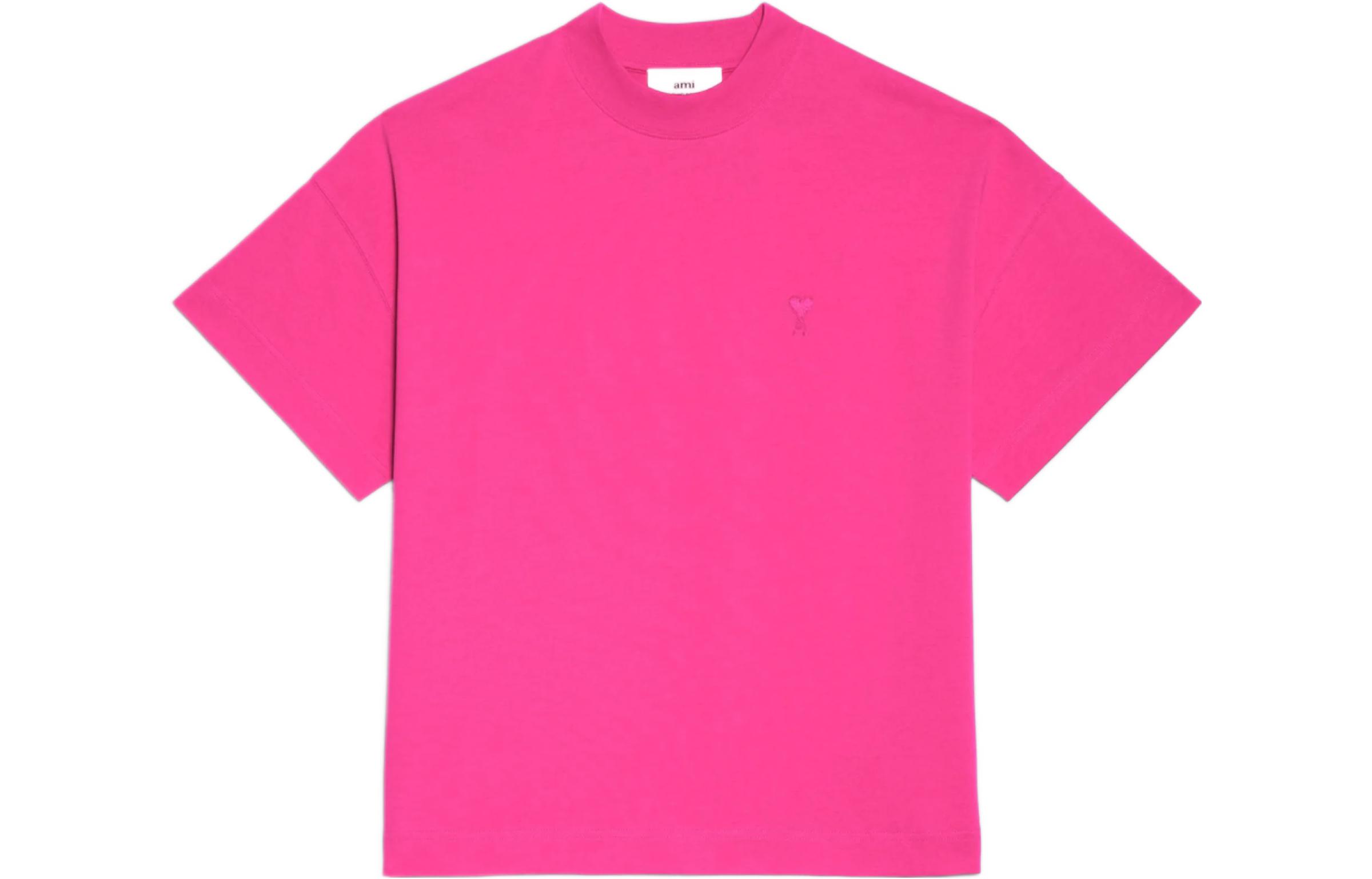 

Футболка Ami Tonal Small Adc AMIPARIS, фуксия