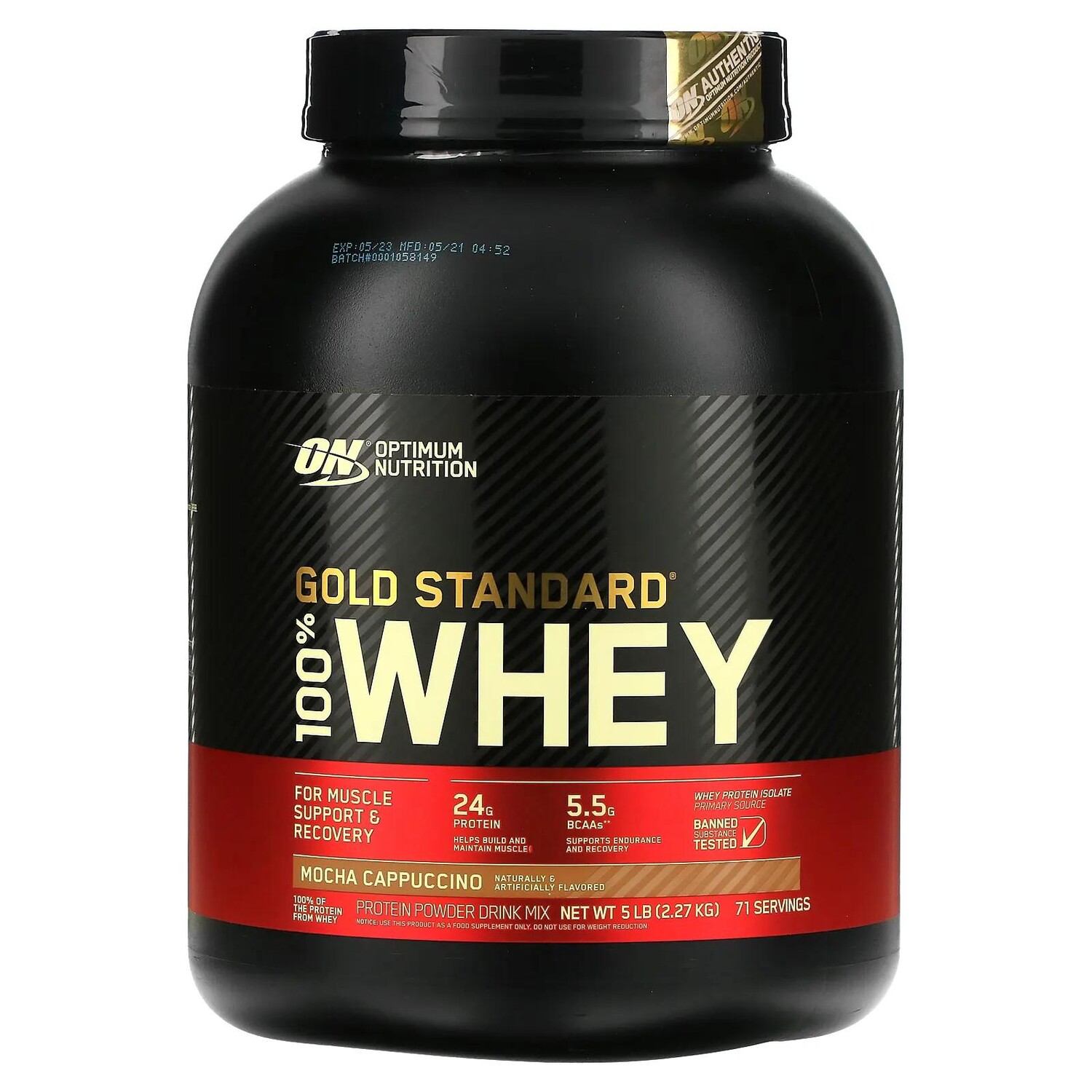 

Optimum Nutrition Gold Standard 100% сыворотка мокко капучино 2,27 кг (5 фунтов)