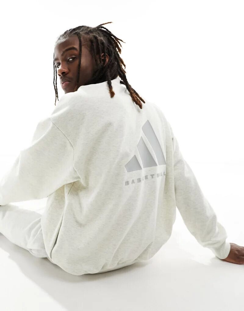 

Белоснежный свитшот adidas Basketball One adidas Originals