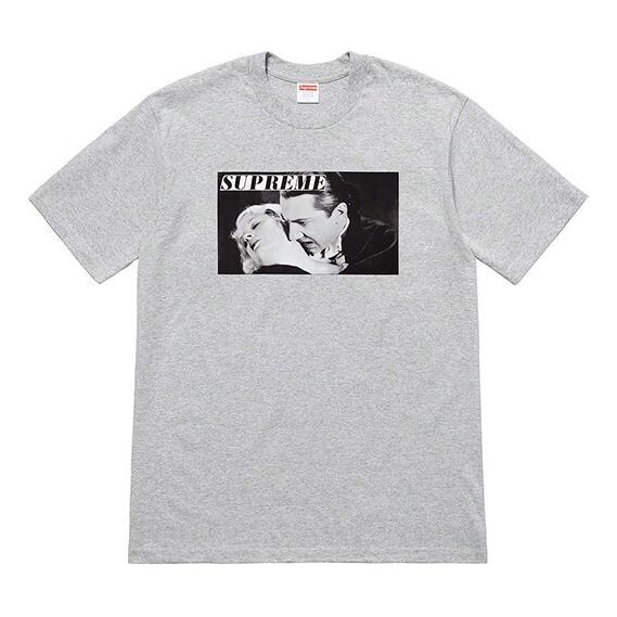 

Футболка ss19 bela lugosi tee vampire short sleeve gray Supreme, серый