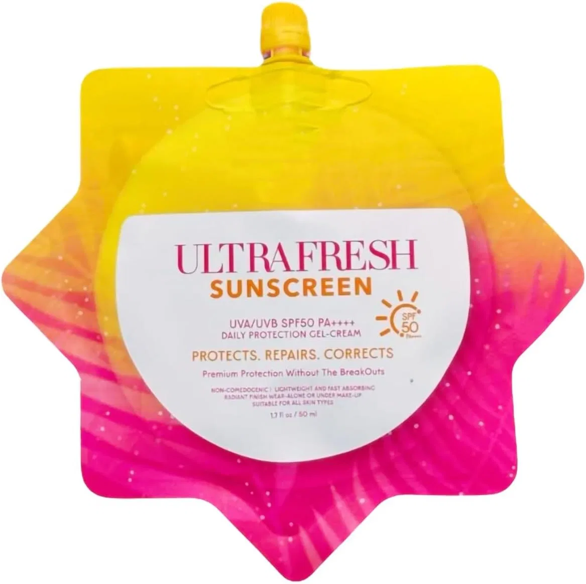 Солнцезащитный крем-гель для тела Light and Refreshing, Generic, 50 мл, оранжевый
