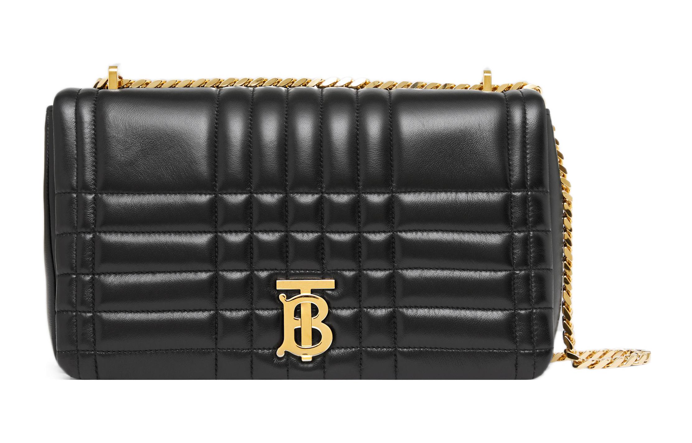 

Burberry Сумка Lola Bag, стеганая, из овчины, через плечо, женская, черная
