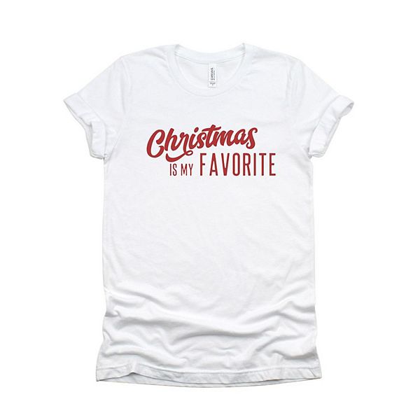

Футболка с принтом Christmas is my favorite Simply Sage Market, White
