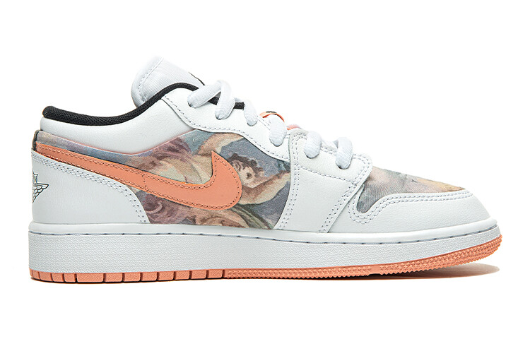 

Кроссовки Air JORDAN 1 Vintage Basketball Shoes Women's Low-Top White Pink