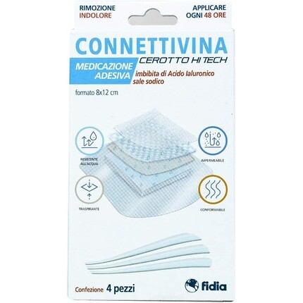 Fidia Farmaceutici Cerotto Connettivina Hitech 8 X 12 см — упаковка из 4 шт. — фото 3