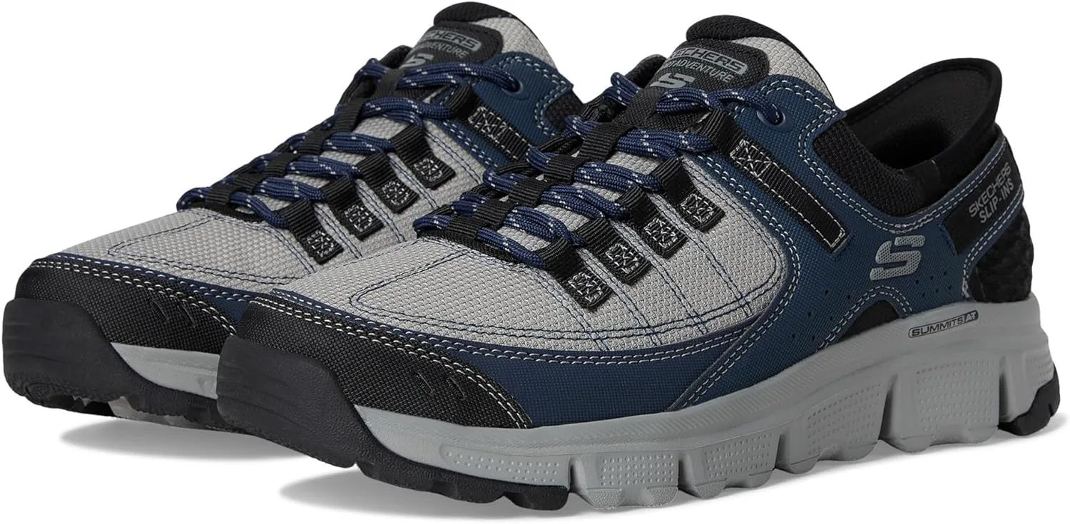Мужские кроссовки Skechers Summits Hands Free Slip-in, серый/темно-синий