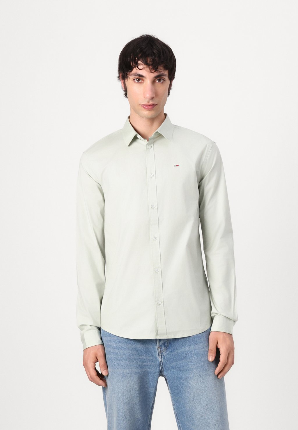 

Рубашка ORIGINAL SHIRT Tommy Jeans, светло-зеленый