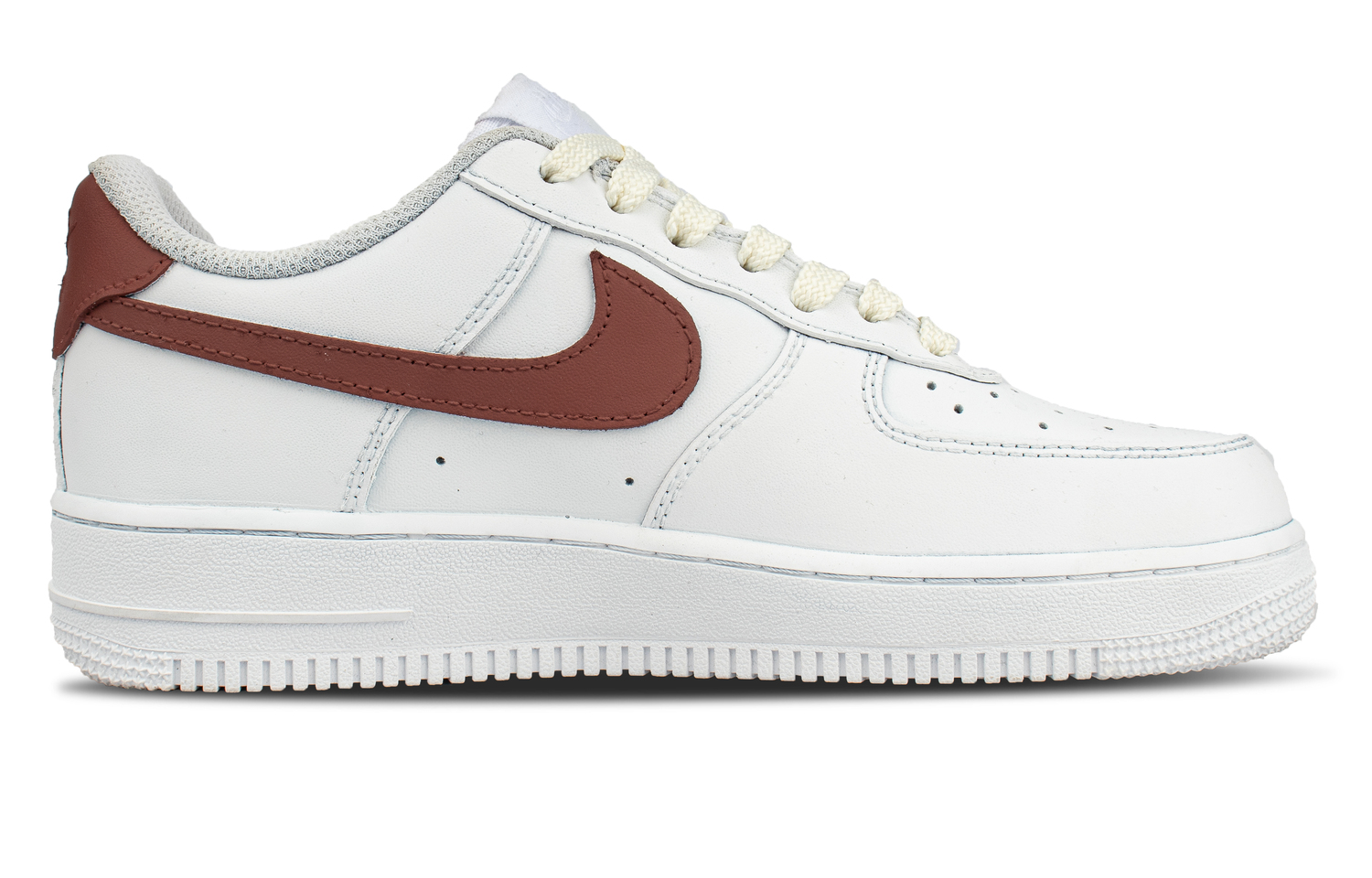 Nike Кроссовки для скейтбординга низкие Unisex Leather Bright Color Coverage White Red — фото 3