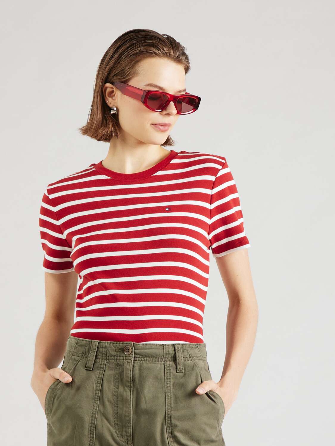 TOMMY HILFIGER Футболка 'CODY' в красном цвете — фото 3