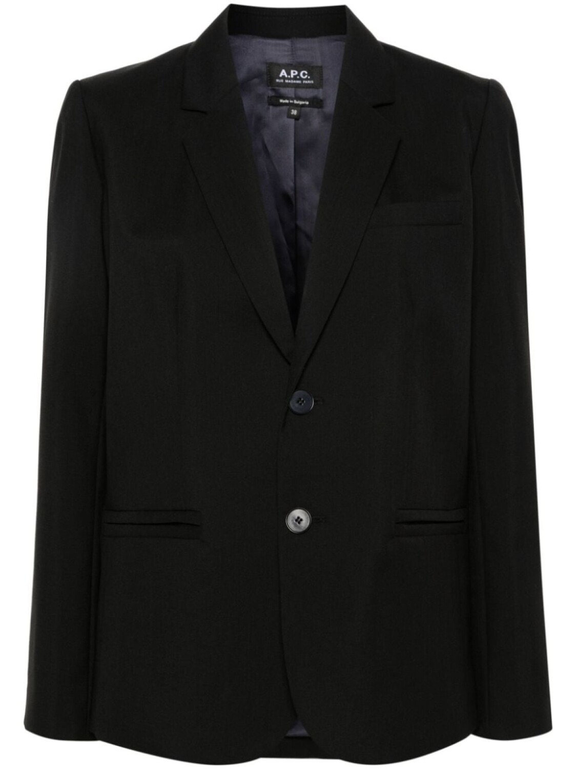 

A.P.C. однобортный пиджак, черный