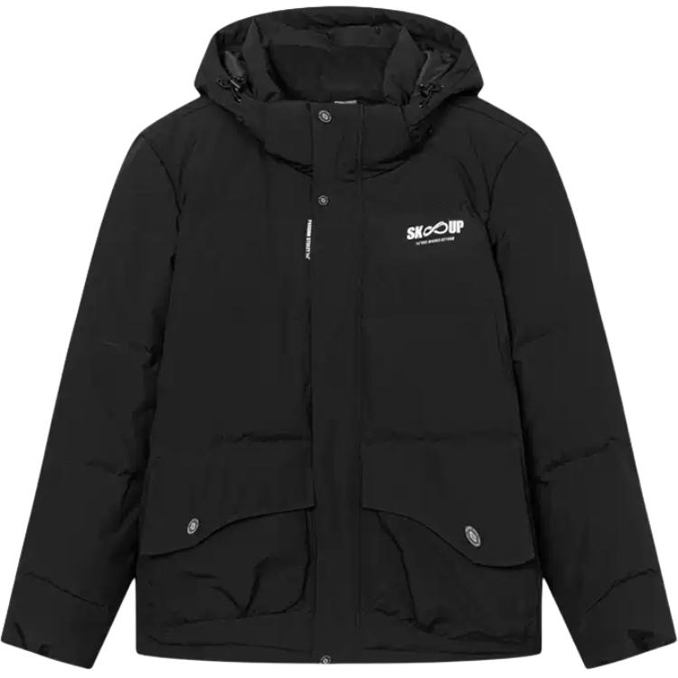 

361° Пуховик мужской Super Black с капюшоном, утепленный