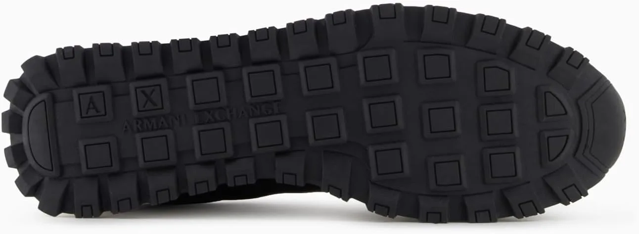 Кроссовки Armani Exchange Essential Drop Mesh Details для мужчин, белый/черный — фото 3