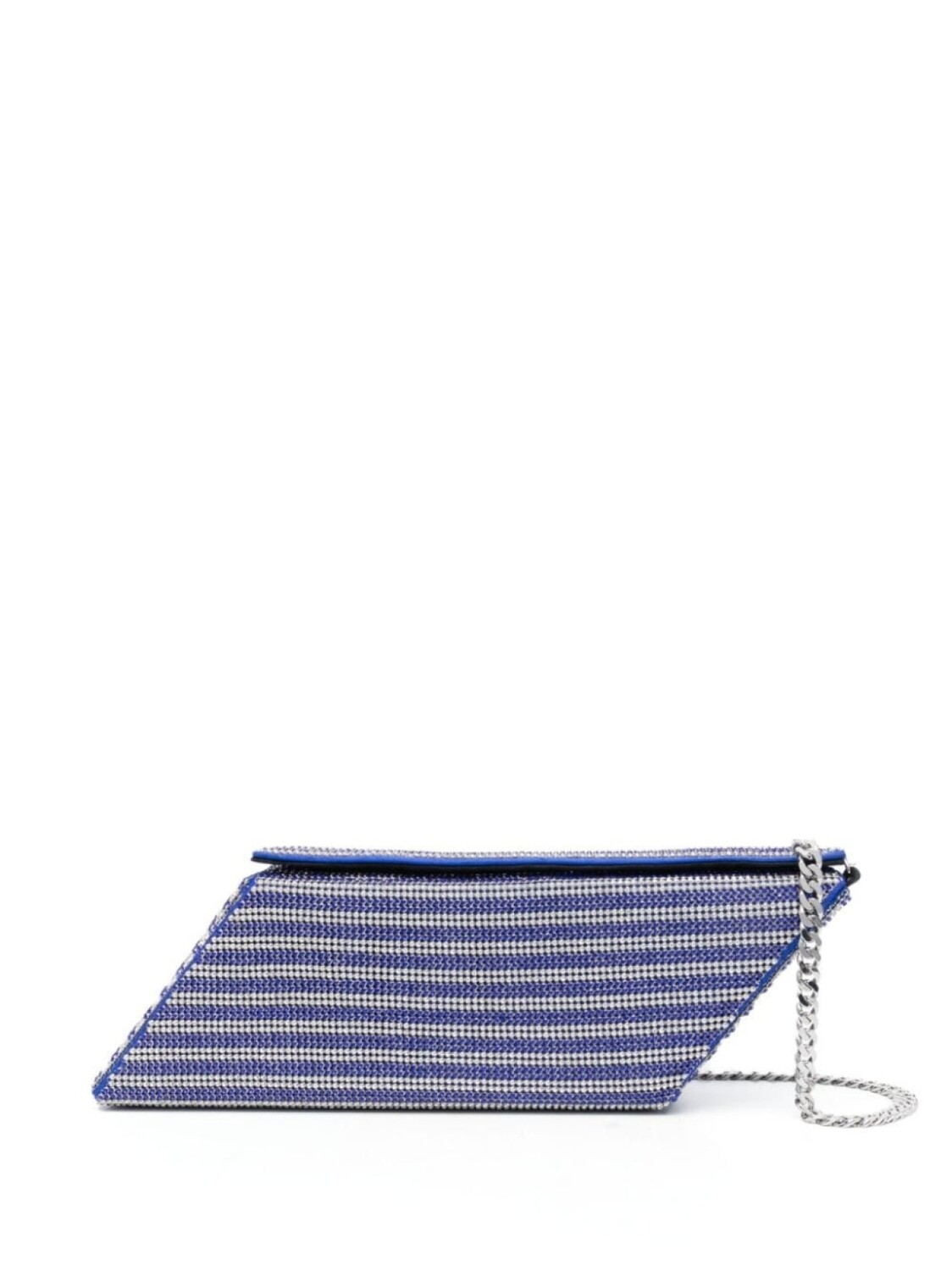 

Kara клатч Crystal Mesh Parallelogram, синий