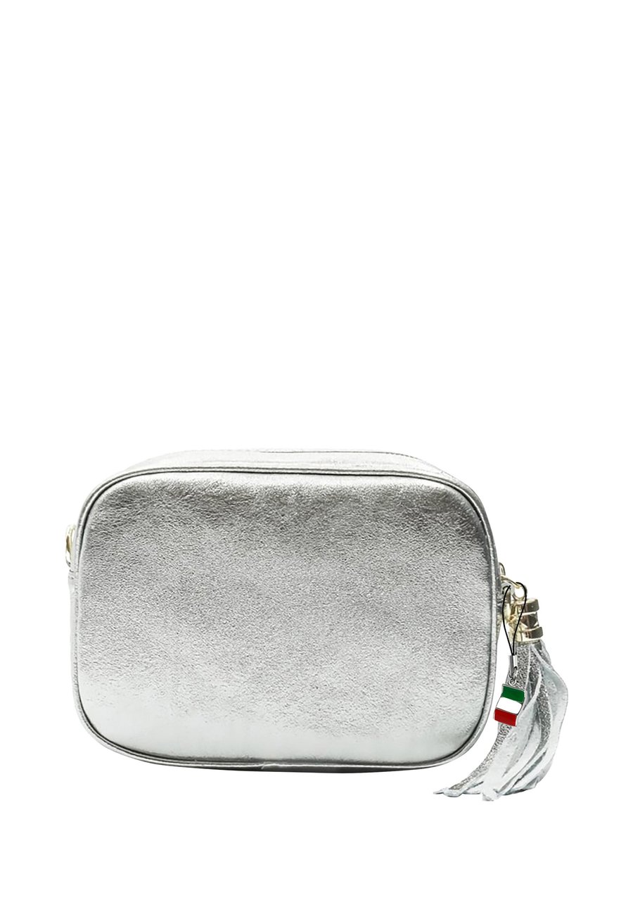 

Сумка кросс-боди DrachenLeder UMHÄNGE, Silber Metallic/Silver-Coloured