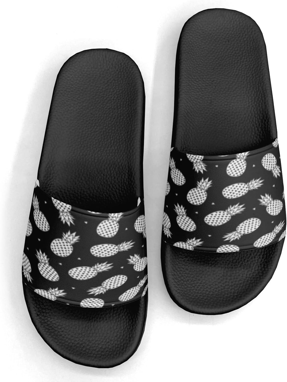 

Тапочки с дизайном ананасов, сандалии для женщин и мужчин, повседневные спортивные сандалии для бассейна, душа, для дома и улицы Generic, Pineapples