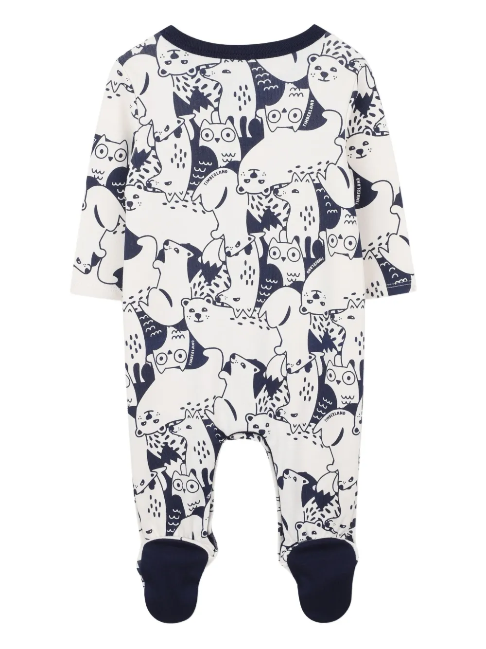 Пижама с анималистичным принтом Timberland Kids, белый — фото 2