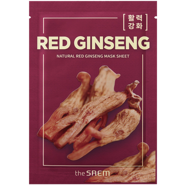 

Тканевая маска для лица, 21 мл The Saem Red ginseng