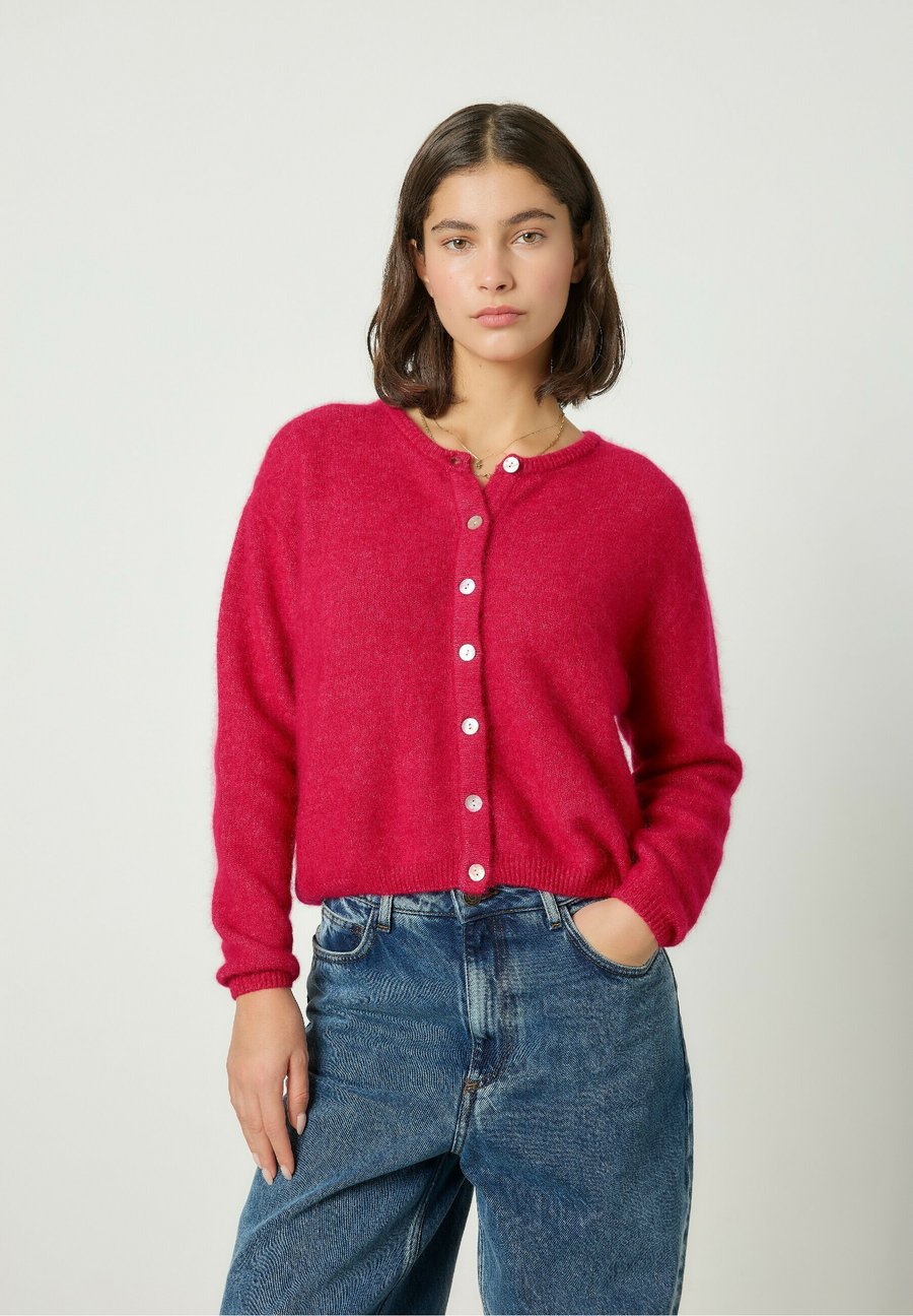 

Кардиган American Vintage VITO, Magenta Chine/Mottled Pink