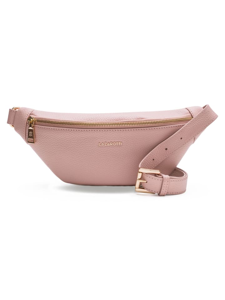 

Наплечная сумка Lazarotti Bologna Leather Gürteltasche Leder 31 cm, розовый