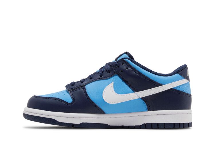 Кроссовки Nike Dunk Low GS 'University Blue', синий — фото 4