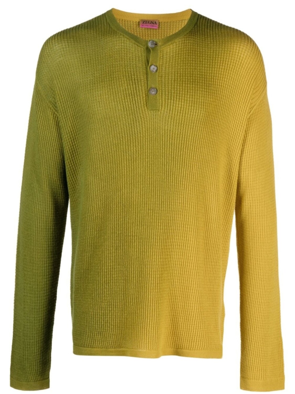 

Zegna фактурный джемпер из коллаборации с The Elder Statesman, желтый