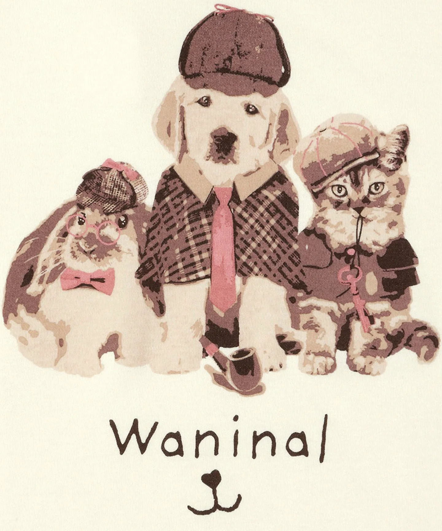 Детская пижама Wacoal [Waninal] Топ Waninal (одна штука) с длинным рукавом Wacoal Kids, CR — фото 3
