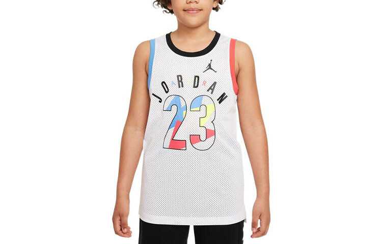 

Детская баскетбольная рубашка Jordan Kids, цвет White