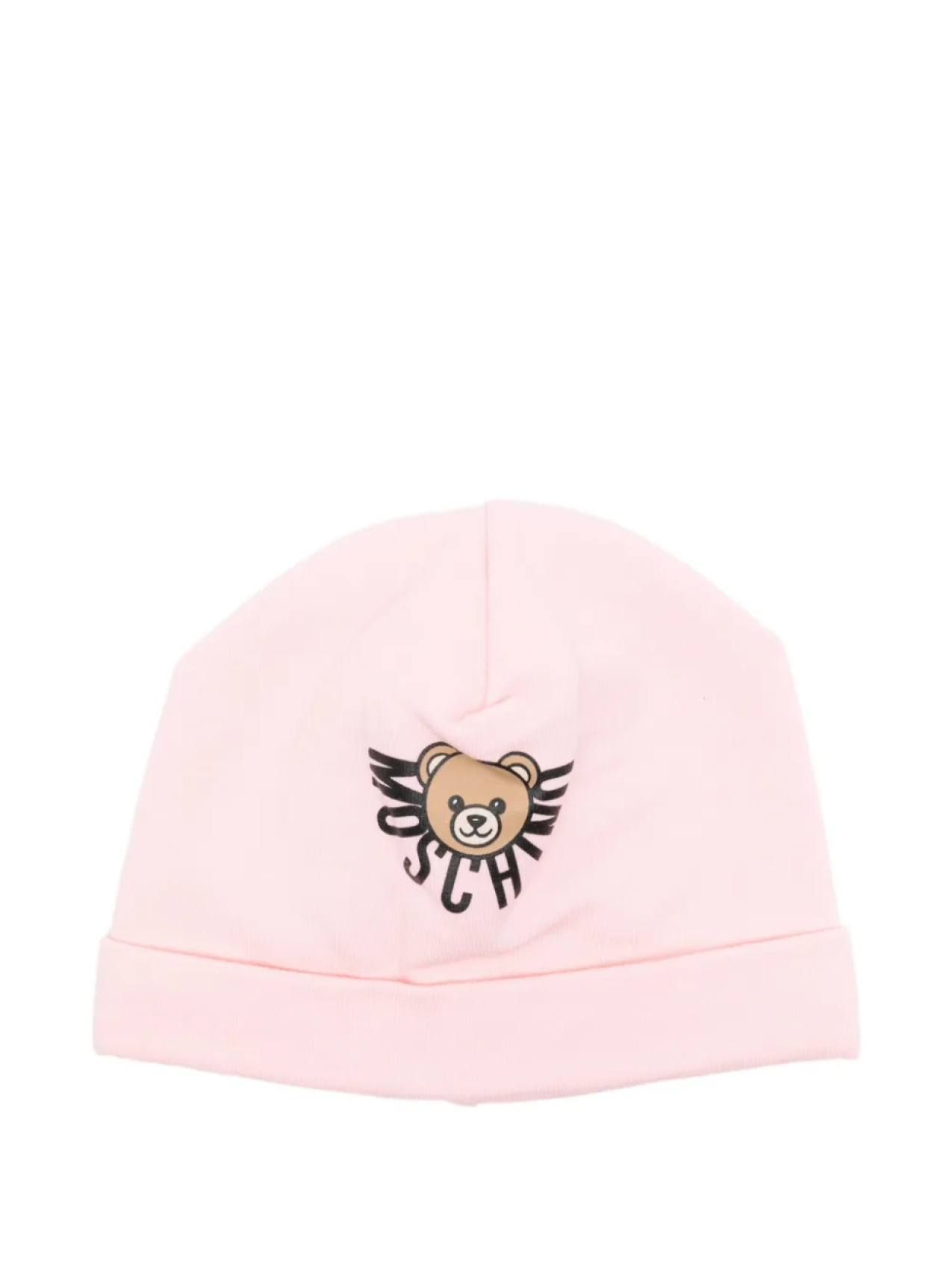 

Шапка-бини с логотипом Moschino Kids Teddy Bear, розовый