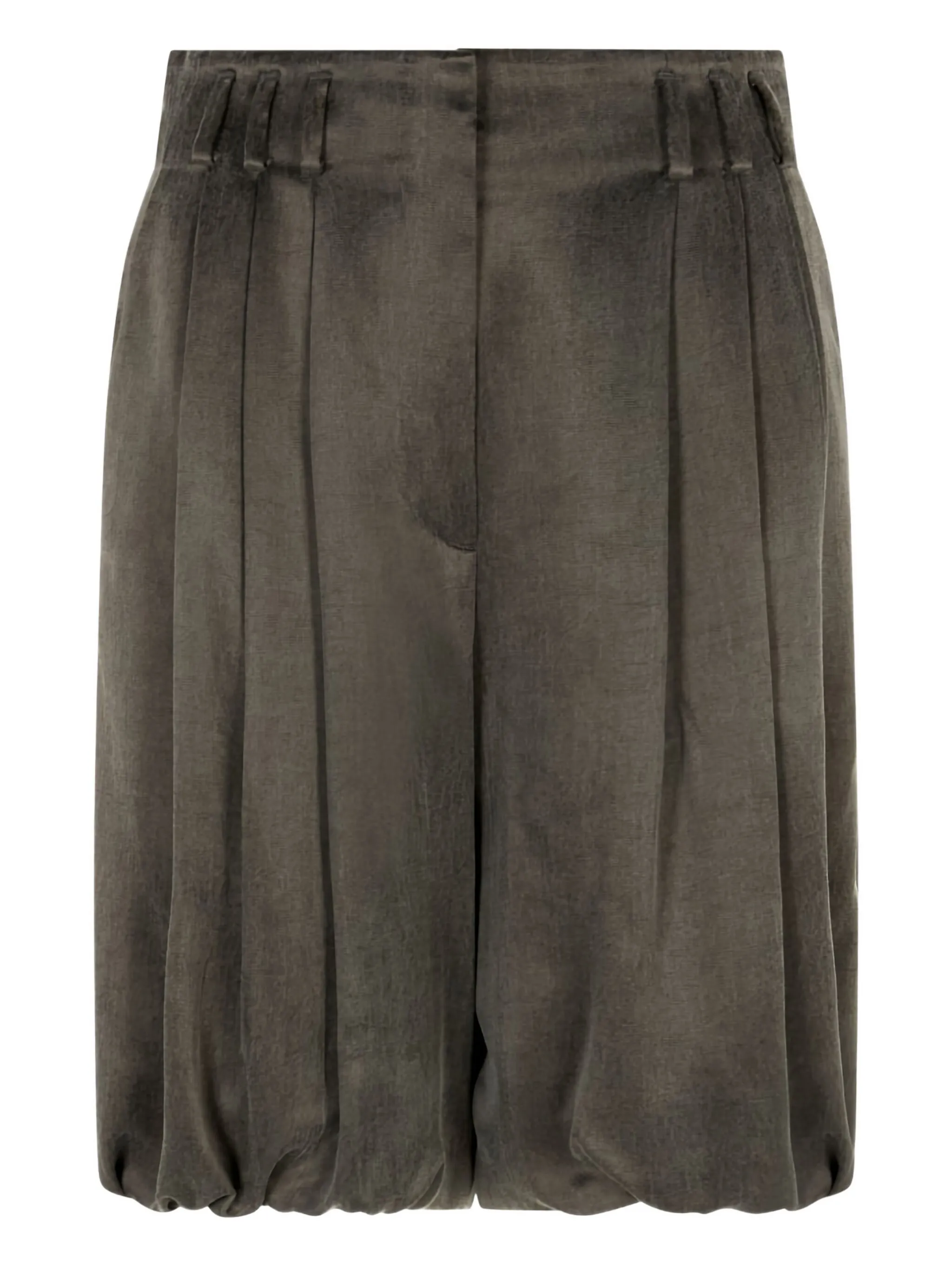 

Шорты со складками Giorgio Armani, серый