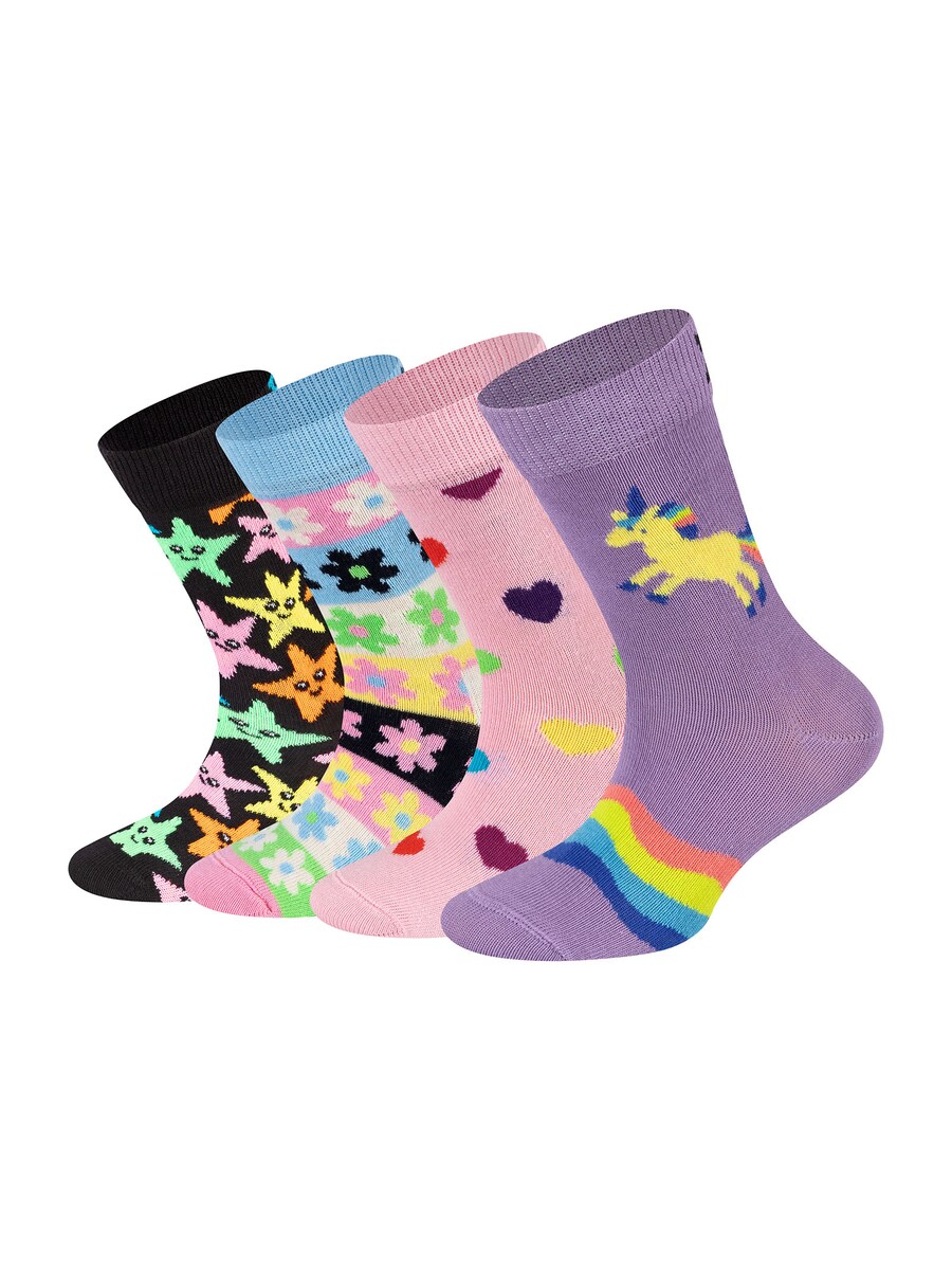 

Носки Happy Socks Kids Rainbow-Heart-Starfish-Flower, разноцветный