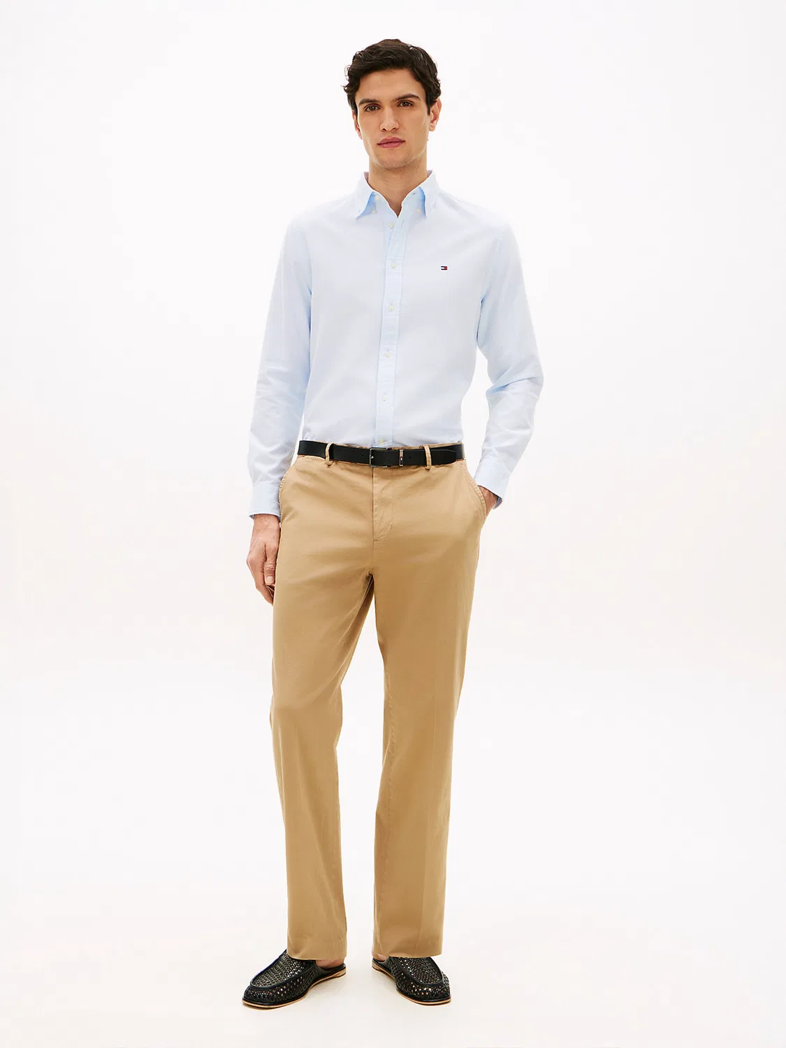 Деловая рубашка стандартного кроя 'Flex' Tommy Hilfiger, Pastel Blue — фото 3