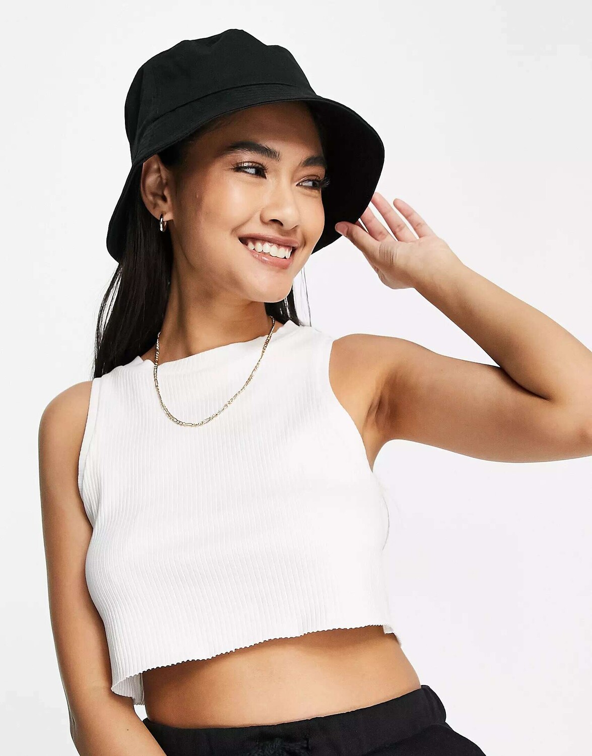

Черная хлопковая панама ASOS