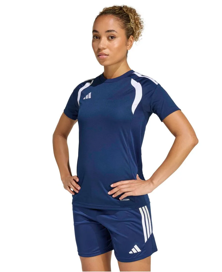 Женская футболка Tiro 26 League Soccer Adidas, team темно-синий синий 2/белый