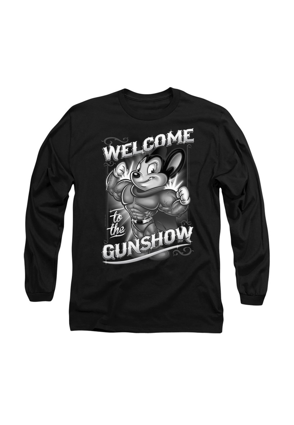 

Топ с длинными рукавами MIGHTY MOUSE MIGHTY GUNSHOW Cotton Soul, черный