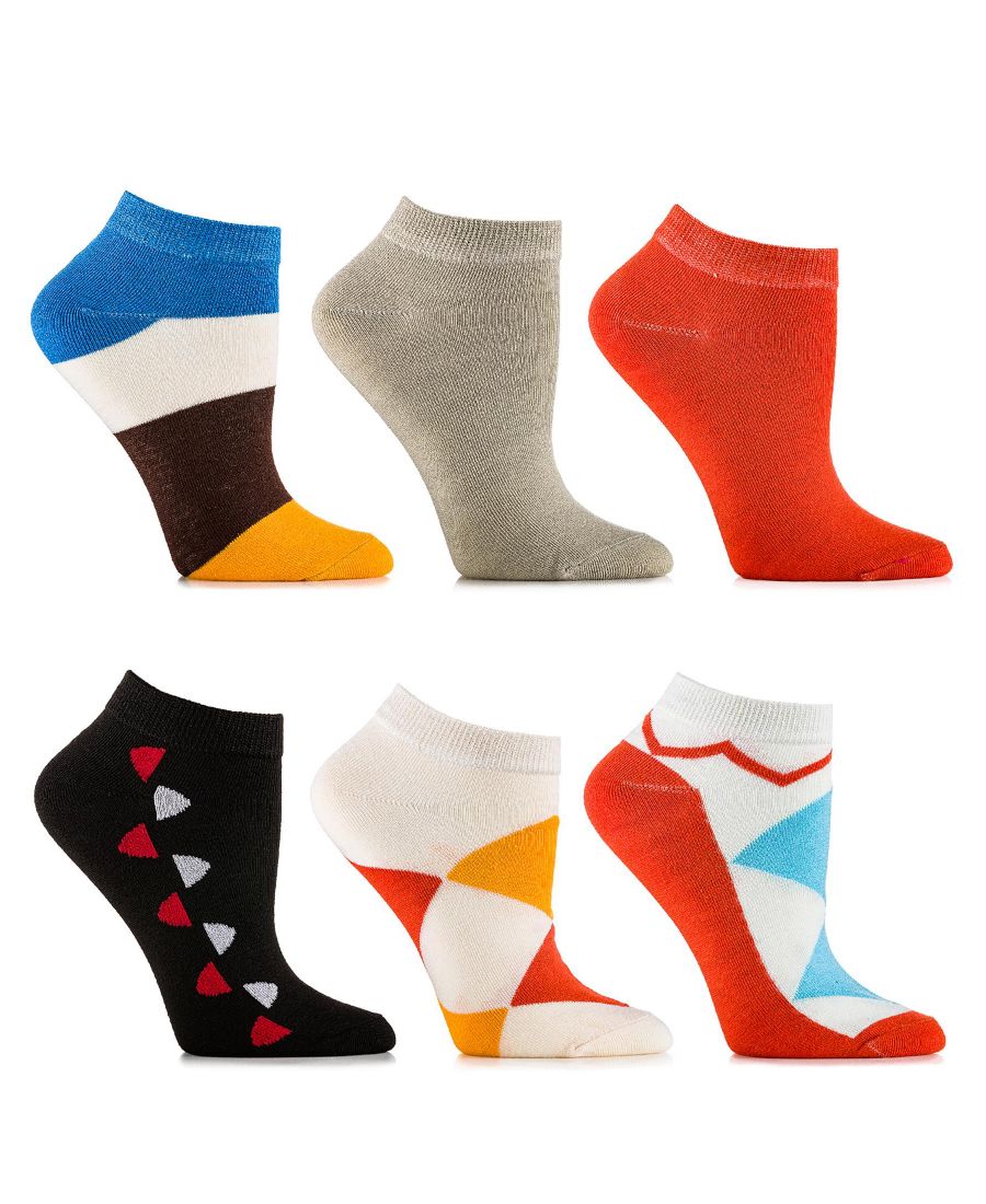 

Женские короткие носки Blush Canary, набор из 6 пар Gallery Seven, Blush canary