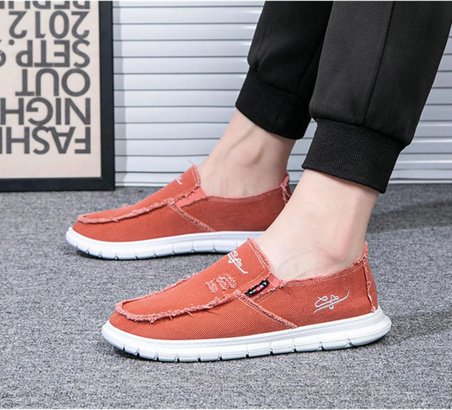 Лоферы повседневные, Mens, Коралловый красный SywzX&xfybz — фото 2