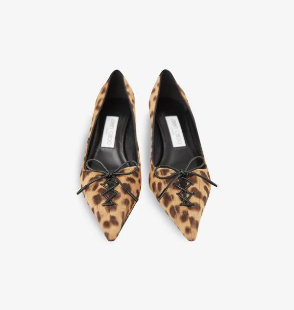 Туфли-Лодочки Scarlett 50 из телячьей шерсти с леопардовым узором Jimmy Choo, бежевый — фото 2