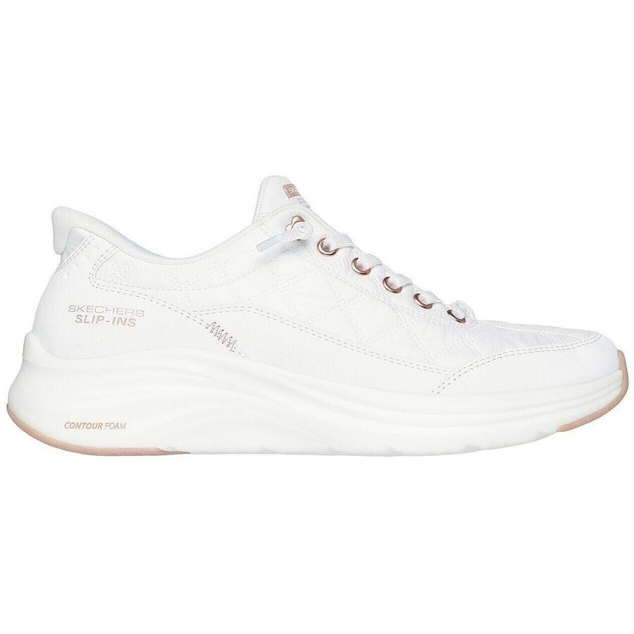 Skechers Contour Foam - кроссовки Golden Hour, белые, женские — фото 3