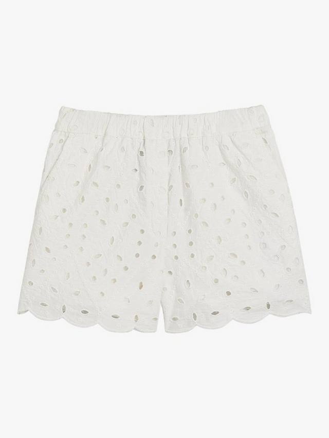 

Детские хлопковые шорты с вышивкой Whistles, Ivory