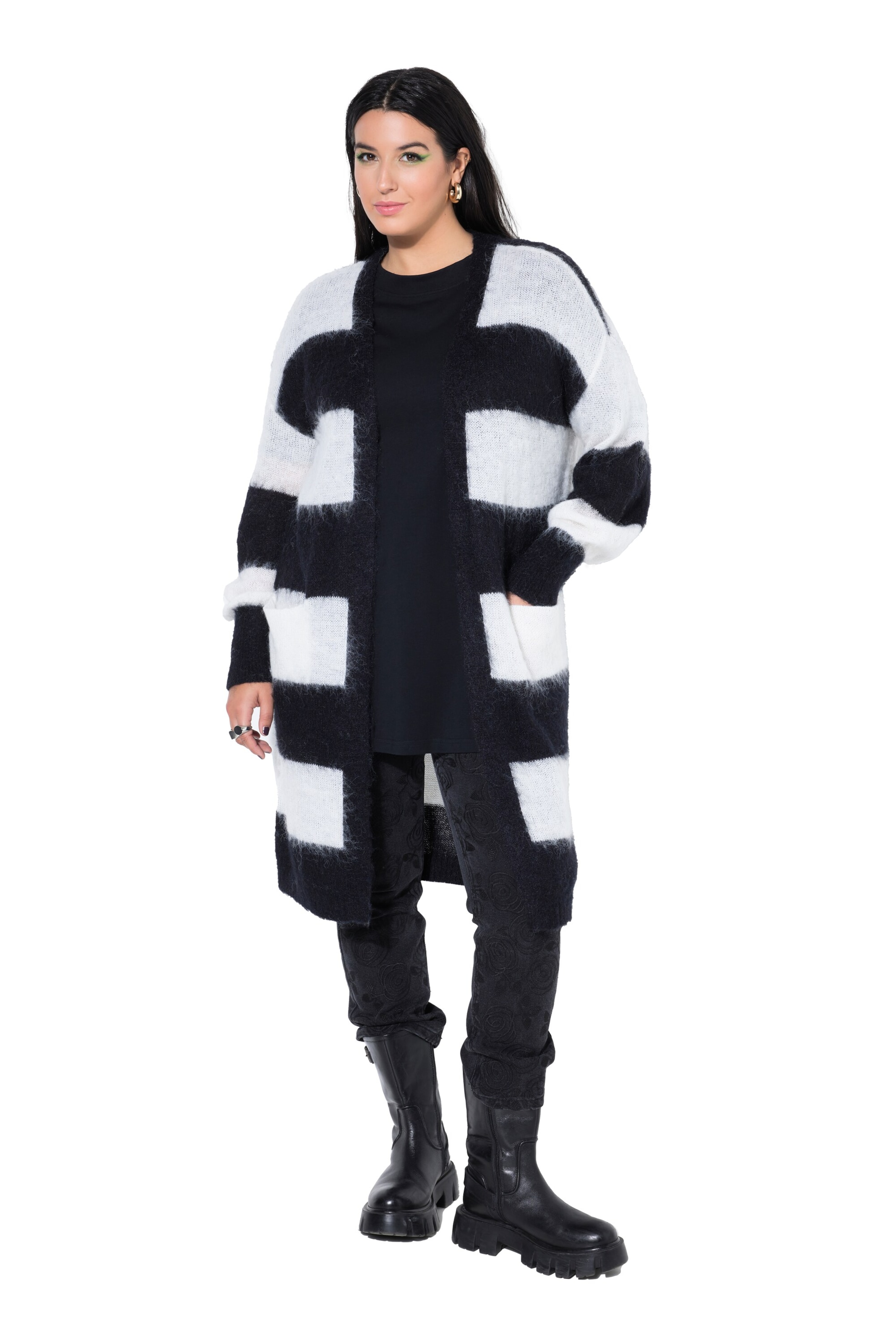 

Studio Untold Вязаное пальто в черном цвете