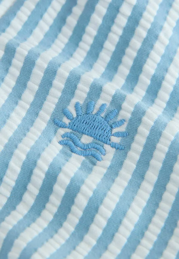 Купальник в полоску стандартного кроя Next, Light Blue — фото 3